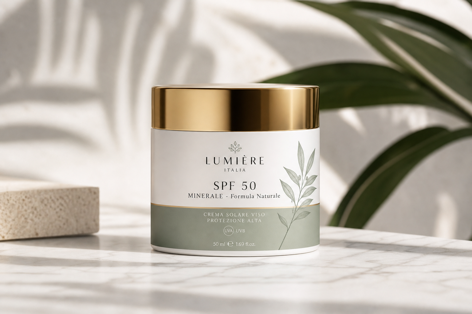 Crema Solare Minerale SPF 50 Formula Naturale